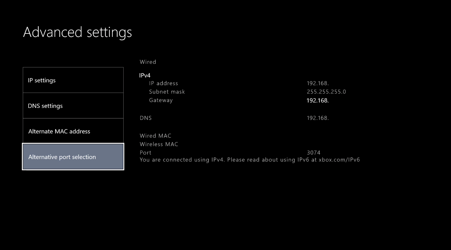 Открытые порты udp. Ipv6 Xbox. IP адрес Xbox one. Xbox one ipv4-адреса. Xbox one ipv6 problems.